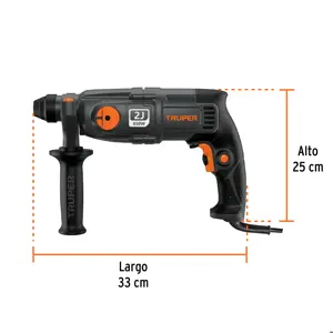 Expert Rotomartillo SDS Plus 2 Joules, 650W, TRUPER INDUSTRIAL