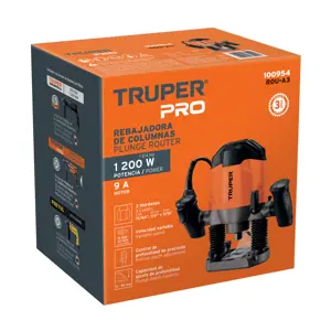 Router 1200 W, 1-3/4 HP, profesional, Truper