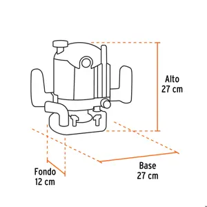 Expert Router 1,200W, 1-3/4 HP, TRUPER INDUSTRIAL