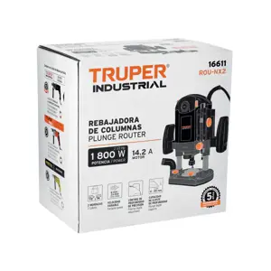 Expert Router 1,800W, 2-1/2 HP, TRUPER INDUSTRIAL