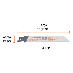 Truper Blíster con 2 seguetas sierra sable 6