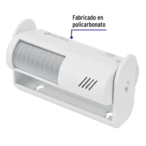 Sensor de movimiento con alarma y timbre, Volteck