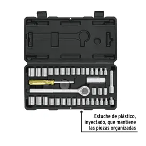 Juego de 39 herramientas 1/4