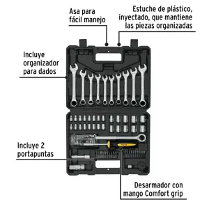 Juego de 70 herramientas 1/4