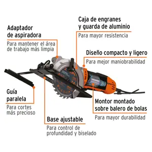 Sierra circular compacta 4-1/2