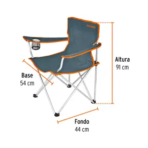 Silla plegable portátil, Truper