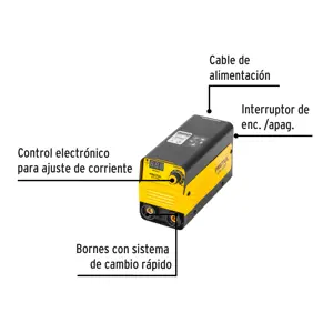 Mini soldadora inversora 100A, 127V, PRETUL