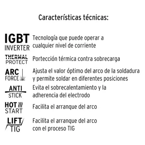 Soldadora inversora 130 A, 127 V, Pretul