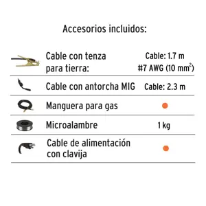 Soldadora para microalambre, 130A, TRUPER