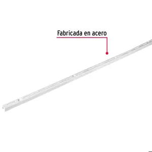 Cremallera sencilla blanca para ménsulas planas, 1m, Fiero