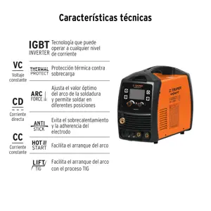 Soldadora multiproceso de 200 A, Truper Expert