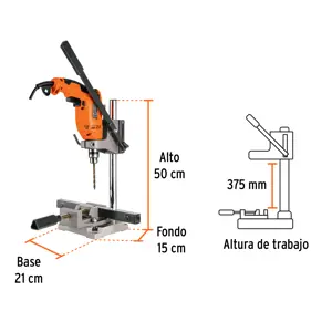 Soporte vertical para taladro 3/8