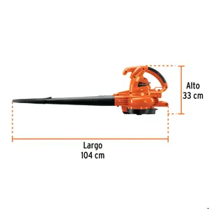 Truper Sopladora/Aspiradora eléctrica 1,440W, con bolsa recolectora