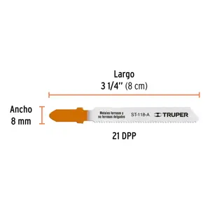 Truper Blíster con 5 seguetas 21 DPP zanco 