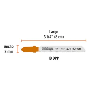 Truper Blíster con 5 seguetas 18 DPP zanco 