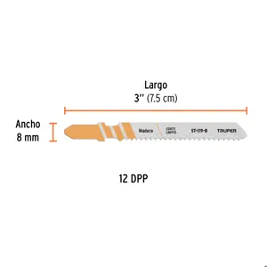 Truper Blíster con 5 seguetas 12 DPP zanco 