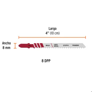 Truper Blíster con 5 seguetas 8 DPP zanco 