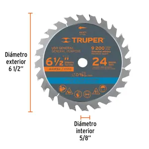 Truper Disco sierra 6-1/2