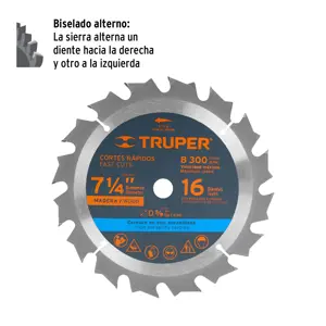 Truper Disco sierra 7- 1/4