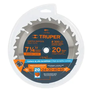 Truper Disco sierra 7- 1/4