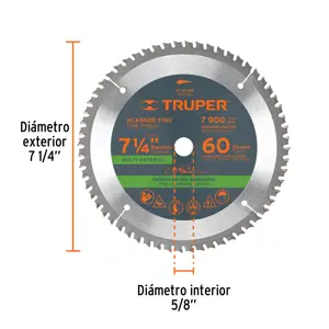 Truper Disco sierra 7-1/4