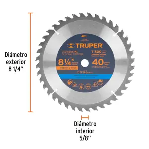 Truper Disco sierra 8-1/4