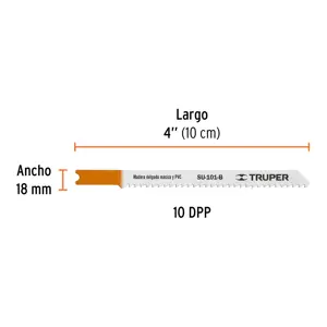 Truper Blíster con 5 seguetas 10 DPP zanco 