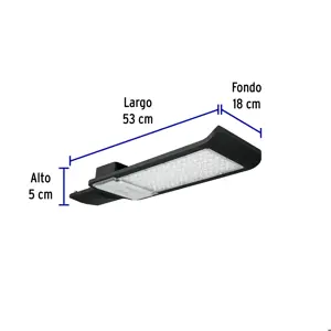 Volteck Luminario suburbano plano de LED 100 W alta intensidad