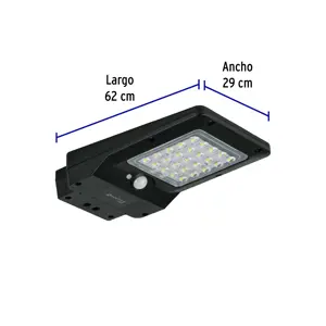 Luminario suburbano de LED 4 W con panel solar, Volteck