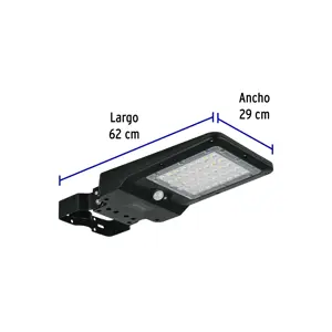 Luminario suburbano de LED 8 W con panel solar, Volteck