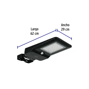 Luminario suburbano de LED 15 W con panel solar, Volteck