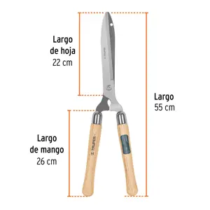 Tijera para poda 55 cm Classic mangos de madera, Truper