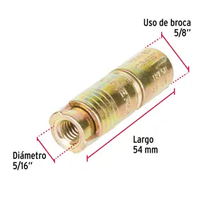 Caja con 50 taquetes expansivos de 5/16