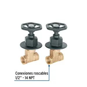 Foset Juego llaves empotrar roscables, volante negro, Túbig