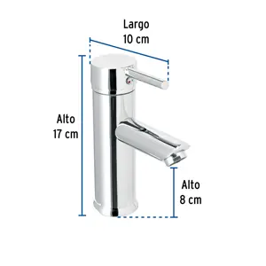 Monomando corto cromo para lavabo, Foset Tubig