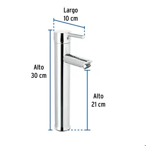 Monomando alto cromo para lavabo, Foset Tubig