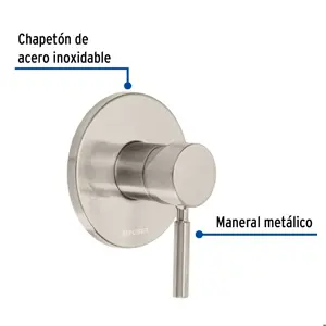 Foset Monomando para regadera, satín, TÚBIG