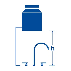 Foset Mezcladora p/lavabo,taladros separados,palanca,cromo,Tubig