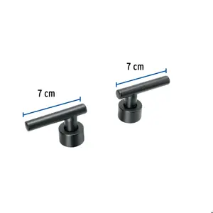 Foset Juego de 2 manerales para mezcladora, palanca, negro, Tubig