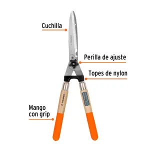 Truper Tijera para poda 58 cm filo dentado mangos de madera c/grip