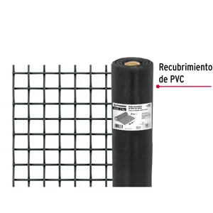 Fiero Rollo de 30 m x 0.6 m malla mosquitera fibra de vidrio negra