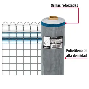 Fiero Rollo de 30 m x 0.6 m de malla mosquitera plástica gris