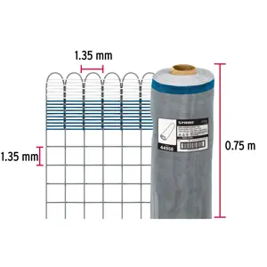 Fiero Rollo de 30 m x 0.75 m de malla mosquitera plástica gris