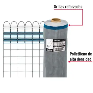 Fiero Rollo de 30 m x 0.75 m de malla mosquitera plástica gris