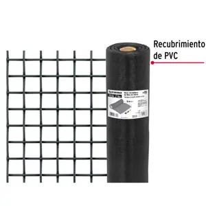 Fiero Rollo de 30 m x 0.9 m malla mosquitera fibra de vidrio negra