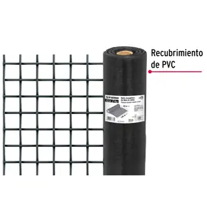 Fiero Rollo de 30 m x 1.05m malla mosquitera fibra de vidrio negra