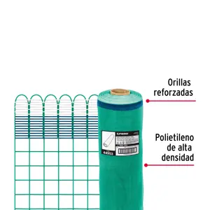 Fiero Rollo de 30 m x 1.05 m de malla mosquitera plástica verde