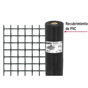 Fiero Rollo de 30 m x 1.2 m malla mosquitera fibra de vidrio negra