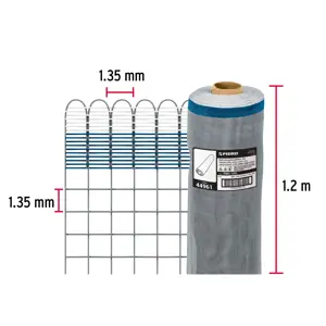 Fiero Rollo de 30 m x 1.2 m de malla mosquitera plástica gris