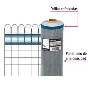 Fiero Rollo de 30 m x 1.2 m de malla mosquitera plástica gris